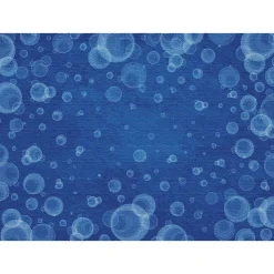 Bubbles Carpet Blue Rectangle