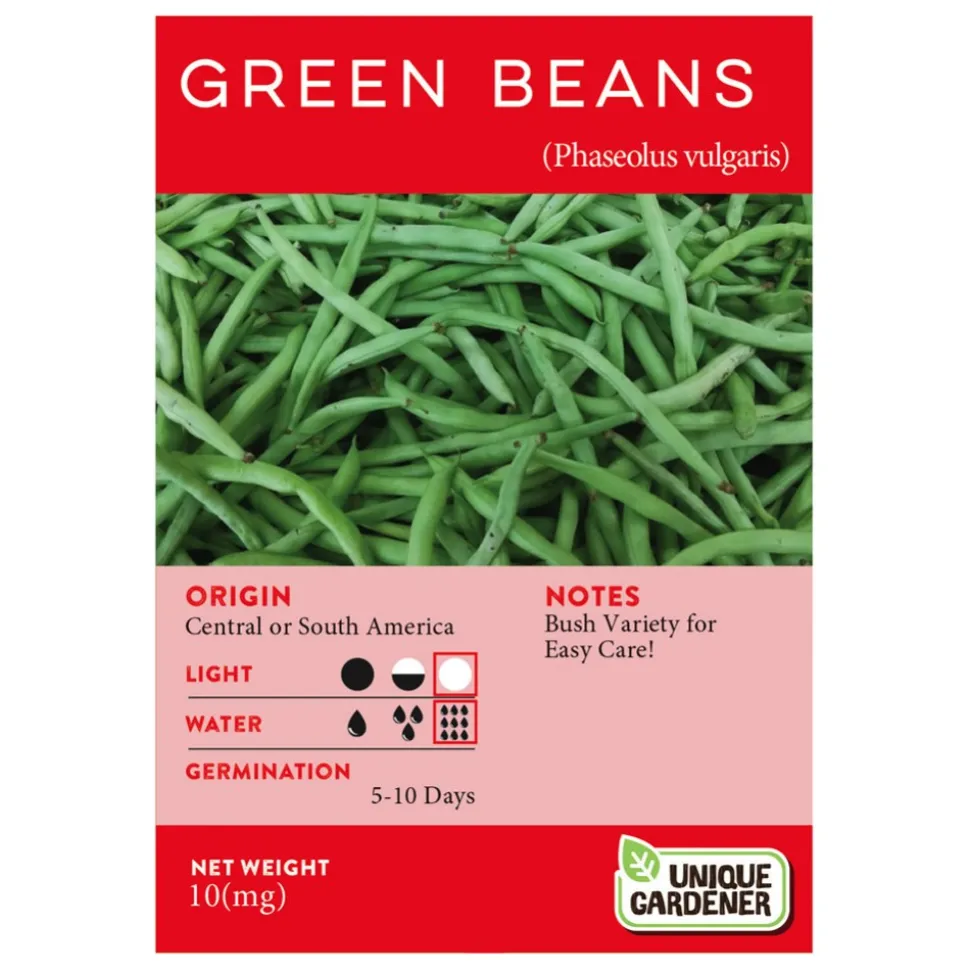 Bush Green Beans Seeds 3-Pack