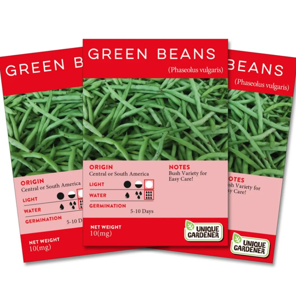Bush Green Beans Seeds 3-Pack