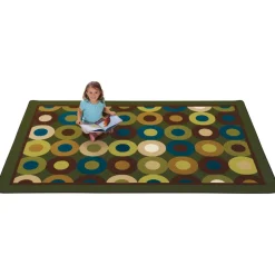 Calming Circles Carpet 4' x 6' Rectangle