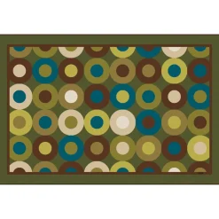 Calming Circles Carpet 4' x 6' Rectangle