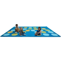 Calming Colors Open Seating Arch Classroom Carpet 8' x 12'