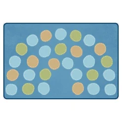Calming Colors Open Seating Arch Classroom Carpet 8' x 12'