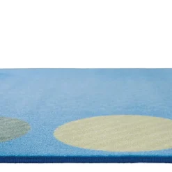 Calming Colors Open Seating Oval Classroom Carpet 8' x 12'