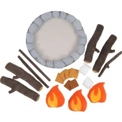Campout Campfire and S'Mores Soft Toy Camp Set