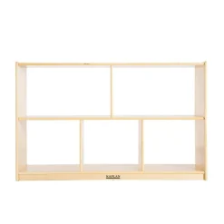 Carolina Birch Plywood 5-Compartment Storage Unit with Acrylic Back 30