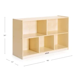 Carolina Birch Plywood 5-Compartment Storage Unit 30