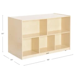 Carolina Birch Plywood Double-Sided Storage Island
