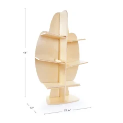 Carolina Birch 3-Tier Tree Bookshelf 48
