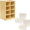 Carolina 8-Cubby Storage Unit with 10 Clear Bins