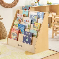 Carolina Large 5-Shelf Wood Book Display