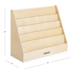 Carolina Large 5-Shelf Wood Book Display