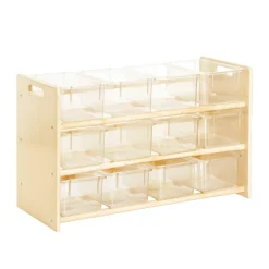Carolina See-All Storage with 12 Clear Bins