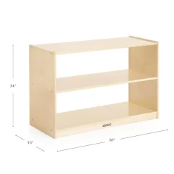 Carolina 2-Shelf Storage Unit Acrylic Back
