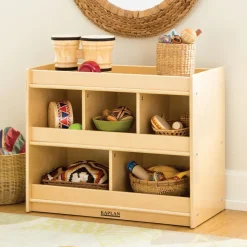 Carolina Wooden 5-Cubby Storage Center