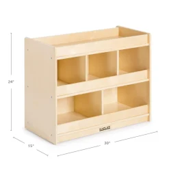 Carolina Wooden 5-Cubby Storage Center