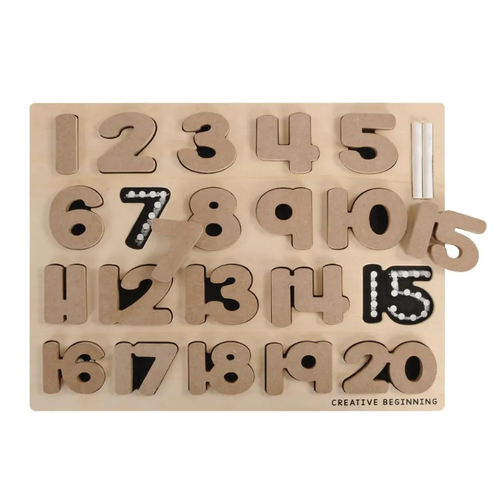 Chalkboard-Based Alphabet & Number Puzzles