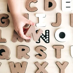Chalkboard-Based Alphabet & Number Puzzles