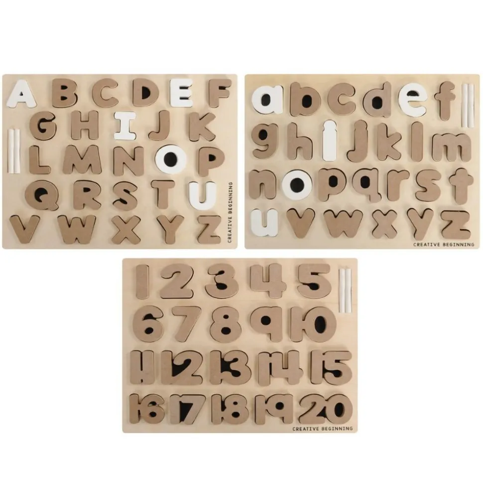 Chalkboard-Based Alphabet & Number Puzzles