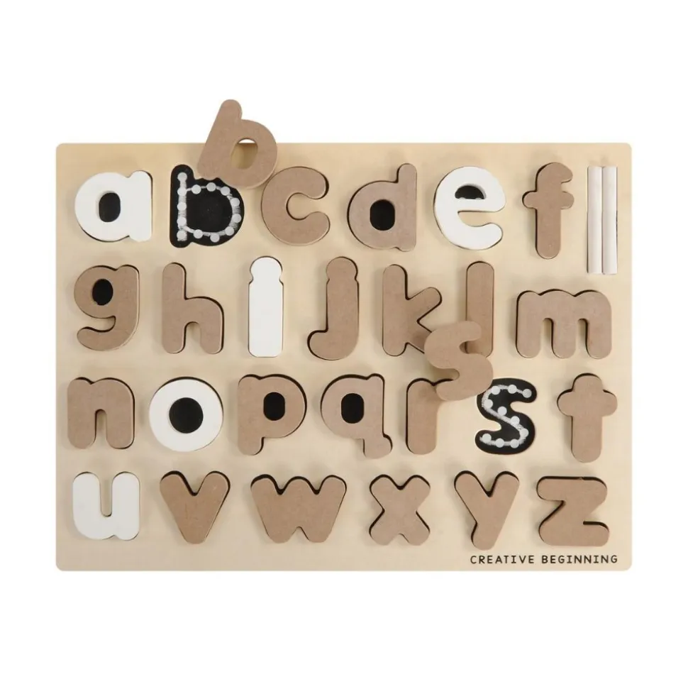 Chalkboard-Based Alphabet & Number Puzzles
