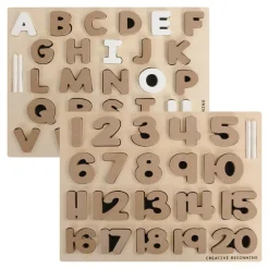 Chalkboard-Based Alphabet & Number Puzzles