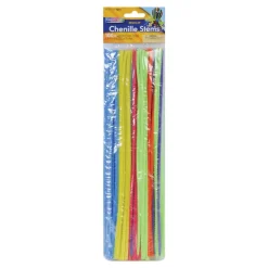 Chenille Stems 4mm x 12" Assorted Colors 100 Pieces