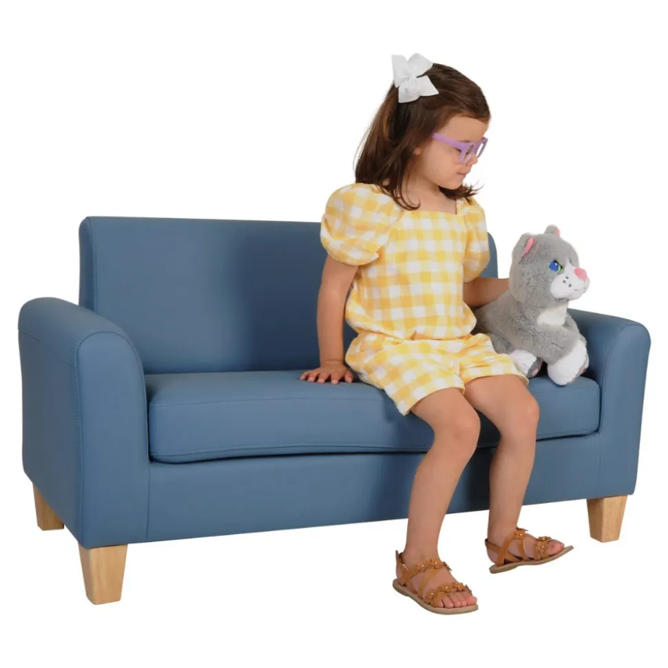 Child-Sized Modern Vinyl Couch