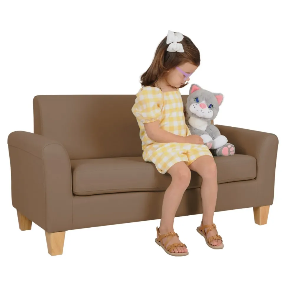 Child-Sized Modern Vinyl Couch