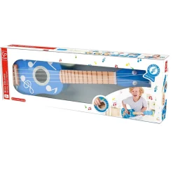 Child's Wooden Blue Ukulele
