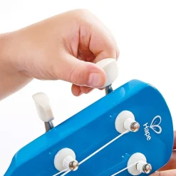 Child's Wooden Blue Ukulele