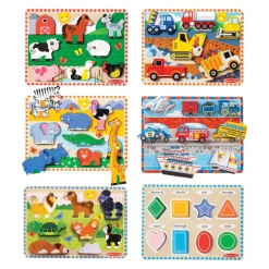 Chunky Raised Puzzles Set of 6