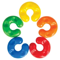 Chunky Soft C Rings Manipulative Set 60 Pieces