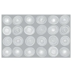 Circles Rug Gray/White 7'6" x 12' Rectangle