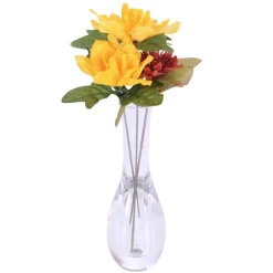 7" Clear Acrylic Vase