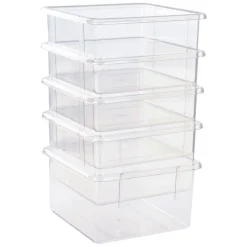 5 Clear Bins for 10-Cubby Wall Locker