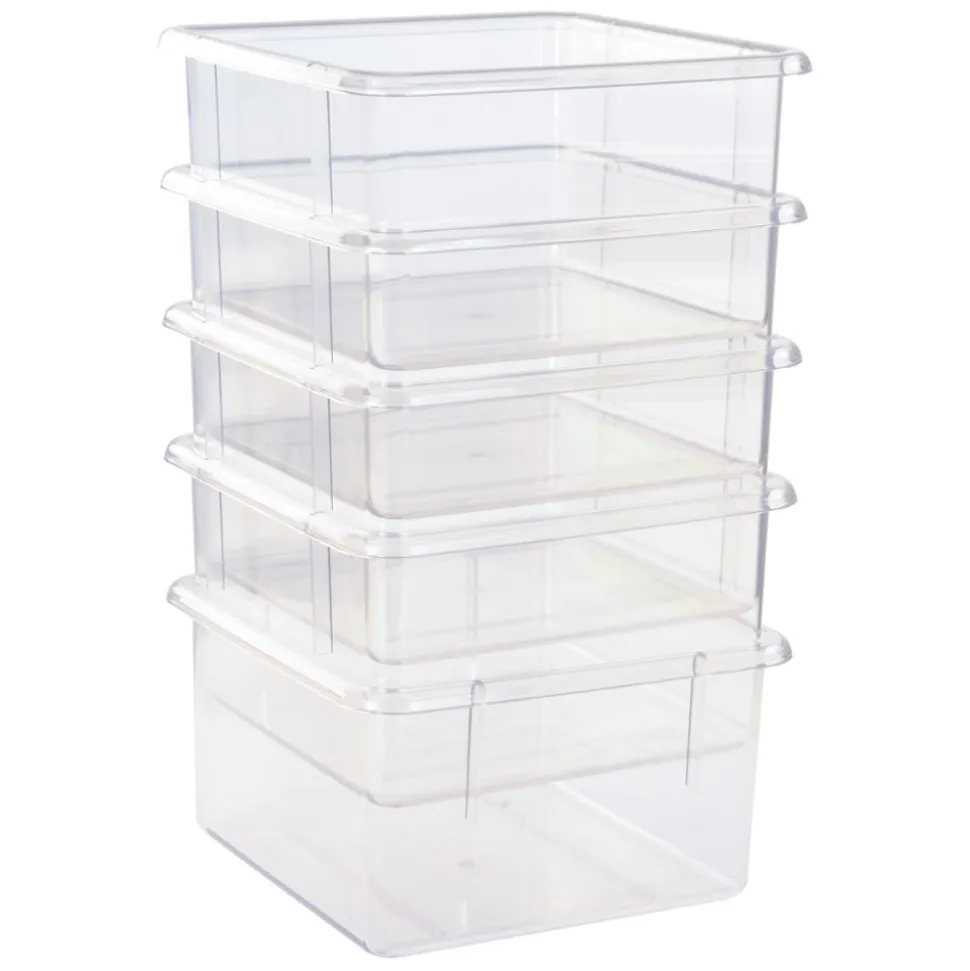 5 Clear Bins for 10-Cubby Wall Locker