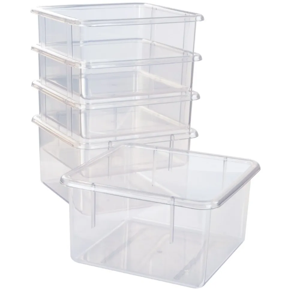 5 Clear Bins for 10-Cubby Wall Locker