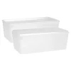 Clear Bins with Lids Set of 6