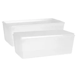 Clear Bins with Lids Set of 6
