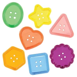 Clear Button Counters 90 Pieces