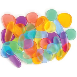 Clear Jr Rainbow Pebbles 36 Pieces