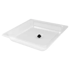Clear Tray with Plug 5" H