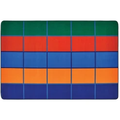 Color Blocks Seating KID$ Value PLUS Rug 6' x 9' Rectangle