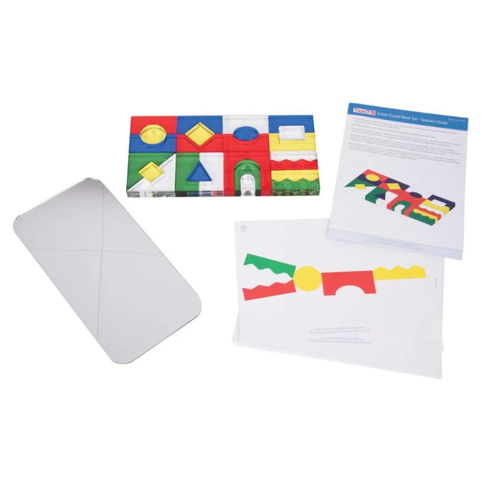 Color Crystal Blocks with Activity Cards Set of 25