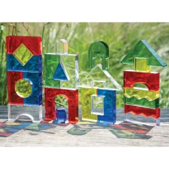 Color Crystal Blocks with Activity Cards Set of 25