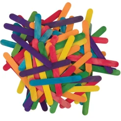 Colored Jumbo Wood Craft Sticks