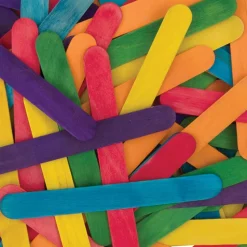 Colored Jumbo Wood Craft Sticks