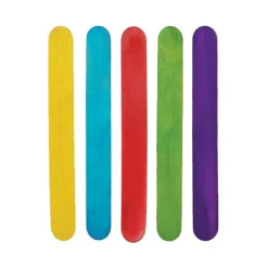 Colored Jumbo Wood Craft Sticks