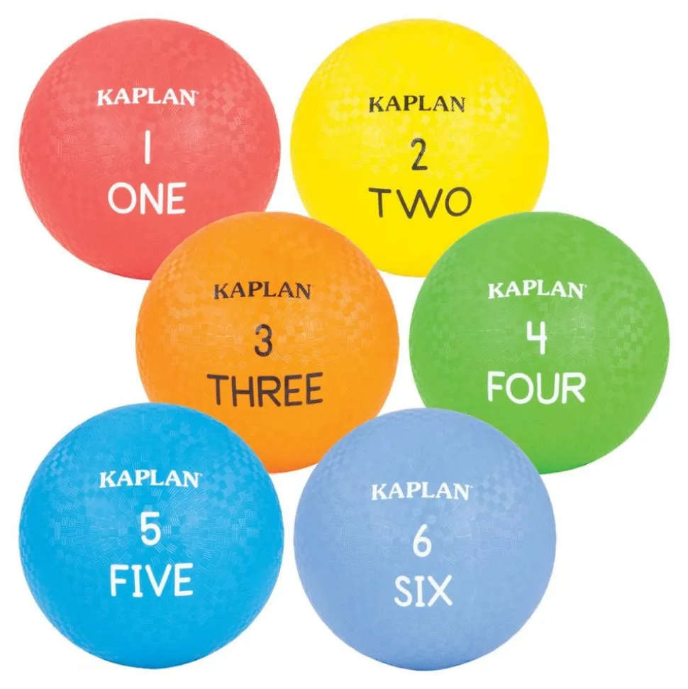 Colored Playground Balls Set of 6