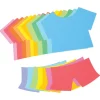 16" Colorful Blank Multicultural People Shapes Set of 25